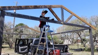 How to Build a Metal Carport  DIY Part 1 [upl. by Eedissac]