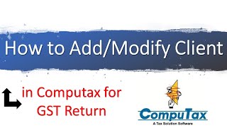 How to AddModifyDelete Party in Comptax For GST Return II आइये हम सब आसानी शब्दों में समझते है। [upl. by Silyhp]