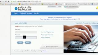 wwwonlinesbicom How to login into State bank of india  SBI [upl. by Kcinom]