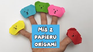 Dzień Pluszowego Misia  miś origami na palce [upl. by Phio]