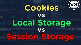 JavaScript Cookies vs Local Storage vs Session Storage [upl. by Wallas]