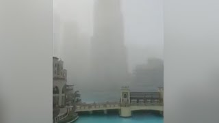 Dubai hit by a major sandstorm and heavy rain [upl. by Nauht]