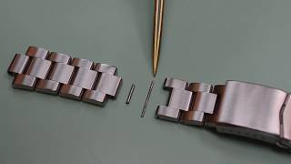 Watchmaker Tutorial Sizing pin and collar bracelets [upl. by Barmen724]