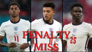 MISSED ENGLAND PENALTIES  Marcus Rashford Jadon Sancho amp Bukayo Saka [upl. by Burl]