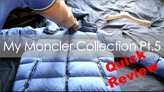 Moncler Jacket Collection Pt 5  Quick Review [upl. by Akimas]