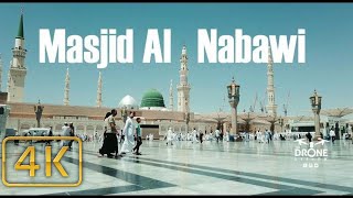 Masjid Al Nabawi 4K l The Drone Life PK [upl. by Ynaffet]