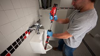 M12™ TRAPSNAKE™ 4 Urinal Auger Demonstration [upl. by Iarised]