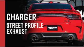 DODGE CHARGER HELLCAT  MBRP 3quot CatBack Dual Rear Exit Street Profile Exhaust Overview [upl. by Anella]