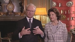 King Carl XVI Gustaf and Queen Silvia of Sweden [upl. by Nam904]