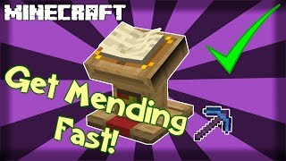 Fastest Way to Get MENDING Enchantment in Minecraft 1152 [upl. by Akamaozu]