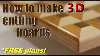 Woodworking How to make 3D cutting boards [upl. by Eilerua]