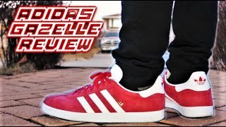 Adidas Gazelle Review and OnFeet  SneakerTalk [upl. by Marijane]