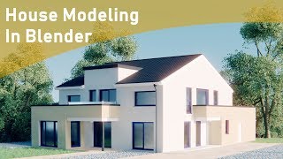 How To Model A House In Blender House Architecture Modeling Timelapse Tutorial [upl. by Eveleen]