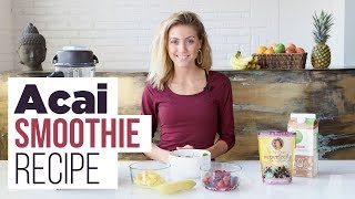 How to Make a Simple Acai Smoothie [upl. by Kaete576]