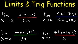 Limits of Trigonometric Functions [upl. by Nodearb940]