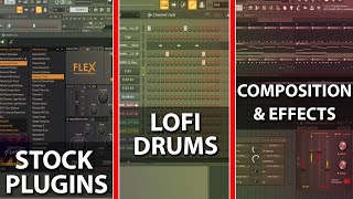 Step By Step How To Make Lofi HipHop With Stock Plugins  FL Studio 20 Tutorial [upl. by Ajuna]