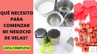 MATERIALES Para Hacer VELAS CASERAS 🗒 Lista COMPLETA [upl. by Rawley]