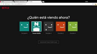 Administrar Perfiles Netflix [upl. by Notnert]