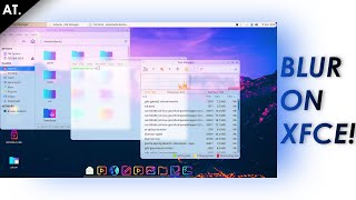 Customize xfce Make xfce look better with blur [upl. by Audwen]