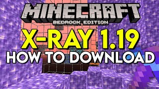 How To Get XRay 119 in Minecraft Bedrock [upl. by Arabela]