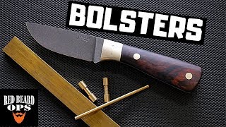 Bolsters on a Full Tang Knife  Knifemaking [upl. by Adlev170]