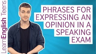 Phrases for expressing an opinion [upl. by Yrollam]