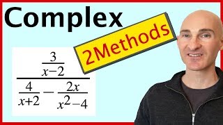 Simplifying Complex Fractions 2 Methods [upl. by Huldah]