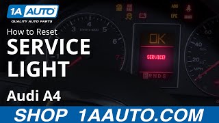 How to Reset Service Light 0409 Audi A4 [upl. by Davena]