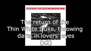 Station to Station  David Bowie  Lyrics [upl. by Chastity]