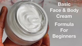 How To Formulate Simple Day amp Night Moisturising Cream  Formula For Beginners Face amp Body Cream [upl. by Adym]