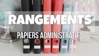 ASTUCES ET ORGANISATION PAPIERS ADMINISTRATIFS [upl. by Takakura]