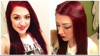 How To Dye Dark Hair RED Without BLEACH [upl. by Mora789]