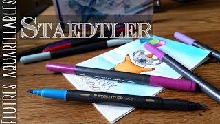 Feutres aquarellables Staedtler  Grosses qualités gros défaut [upl. by Laveen]