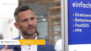 SolarLog™  Intersolar 2022  EnBW Virtuelles Kraftwerk Interview [upl. by Nek]