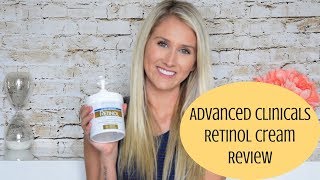 Advanced Clinicals Retinol Firming Cream Review [upl. by Otineb]