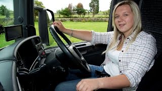 Youngest Female Trucker [upl. by Chiou]