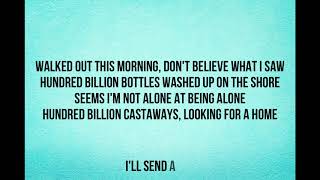 Message in a bottle  The police Lyrics [upl. by Llenrag]