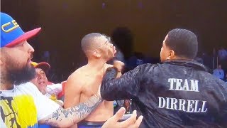 Boxing Trainer SUCKER PUNCHES Jose Uzcategui After Late Hit on Andre Dirrell [upl. by Vyse530]