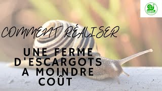 Comment réaliser une escargotière à moindre coût [upl. by Anomahs532]