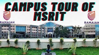 Campus Tour MS Ramaiah Institute of Technology Engineering college in Bangalore India [upl. by Illyes]