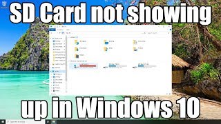 How to fix Micro SD Card not showing up in Devices and Drives Windows 10 [upl. by Tessi]