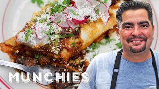 How To Make Chile Colorado Burritos with Aaron Sanchez [upl. by Anaehs834]