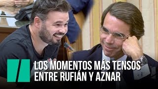 Los momentos más tensos entre Aznar y Rufián [upl. by Axe192]