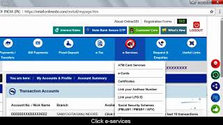 SBI INB Online Transfer of Savings accountVideo created in August 2017 [upl. by Tace]