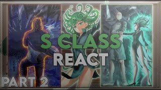 SClass Heroes React to Saitama  Tatsumaki amp King  Part 2  One Punch Man  EngRu [upl. by Ysabel]