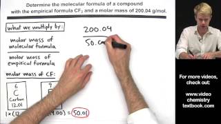 Calculating Molecular Formula from Empirical Formula [upl. by Nnewg]