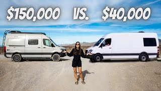 150k vs 40k SPRINTER VAN full tour [upl. by Lelith489]