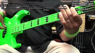 How To Play 25 Or 6 To 4 Chicago On Bass Guitar ericblackmonmusicbass9175 [upl. by Suivatnom656]