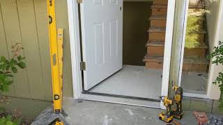 Jeld Wen Front Door Installation  Really crappy products and craftsmanship PART 1 [upl. by Ainat]