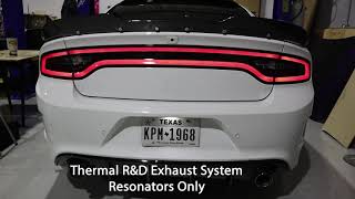 BEST SOUNDING EXHAUST FOR DODGE CHARGER RT 57 HEMI [upl. by Rodi372]